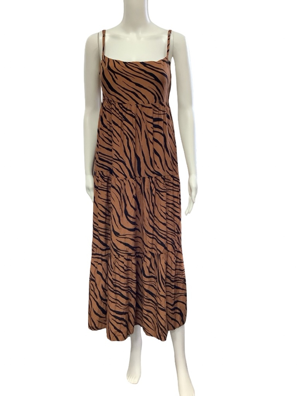Faithfull The Brand Dress Maxi Length Animal Print Size: S
